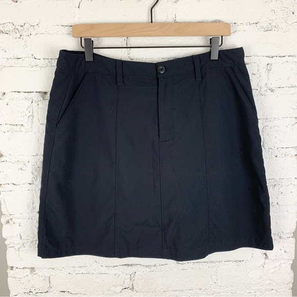 Patagonia Black Skirt Shorts Under Skort Hiking Athletic 12 - Picture 1 of 7